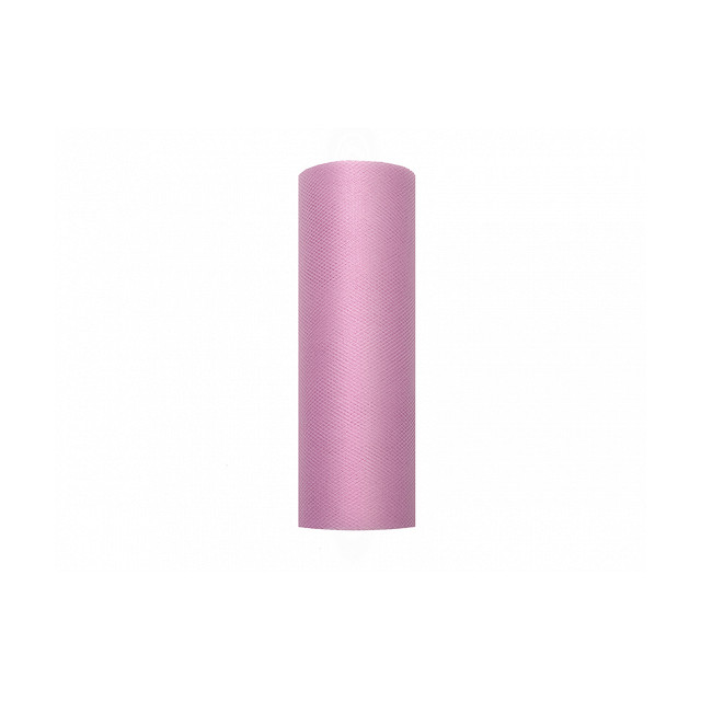 Rouleau tulle rose poudré 9 m x 15 cm