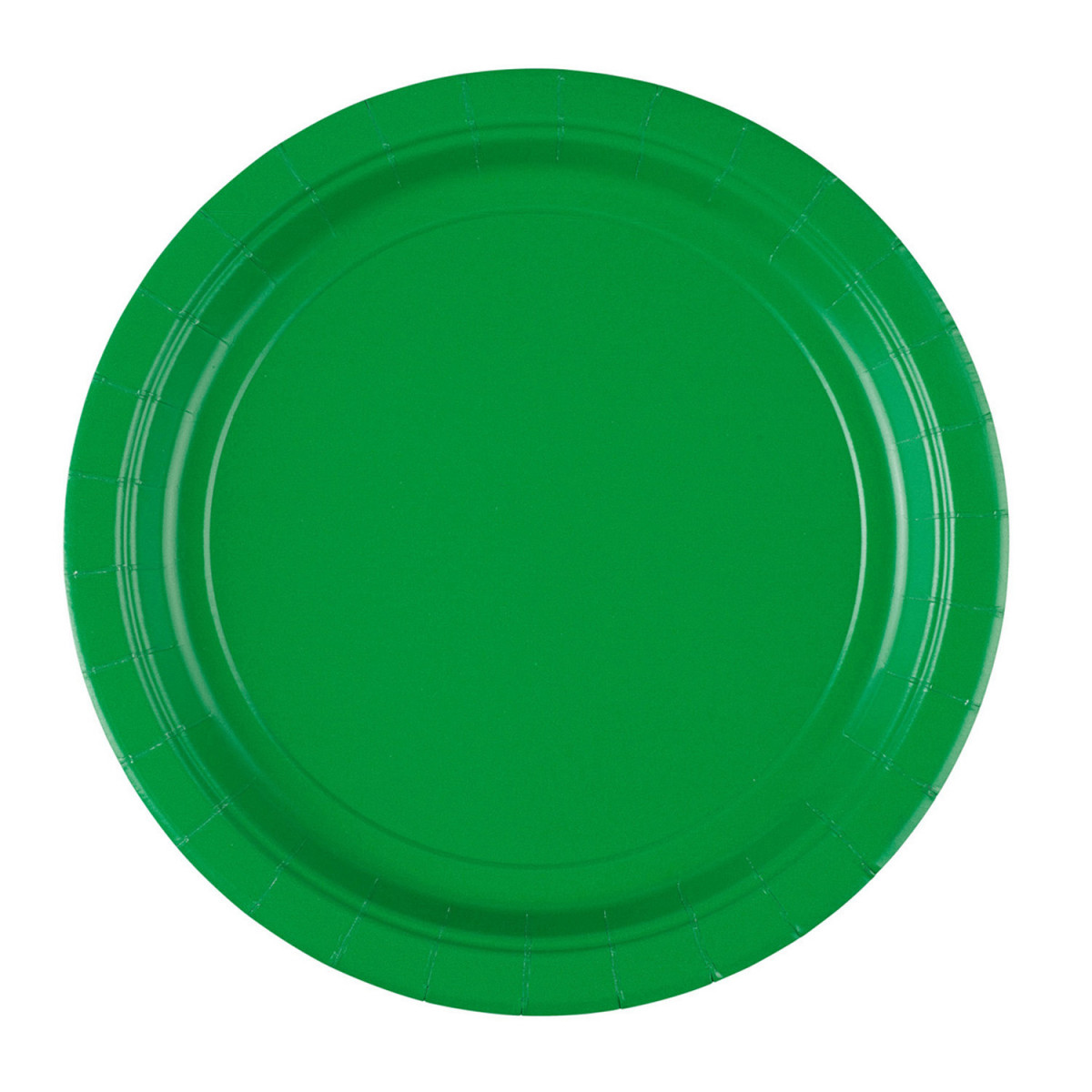 Assiettes carton Vert x8