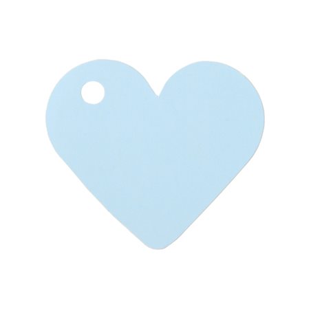 10 Etiquettes Dragées Coeur Bleu