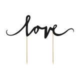 Cake topper love noir