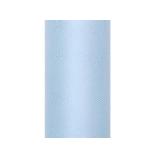 Tulle bleu ciel 50 cm en rouleau x 9 m