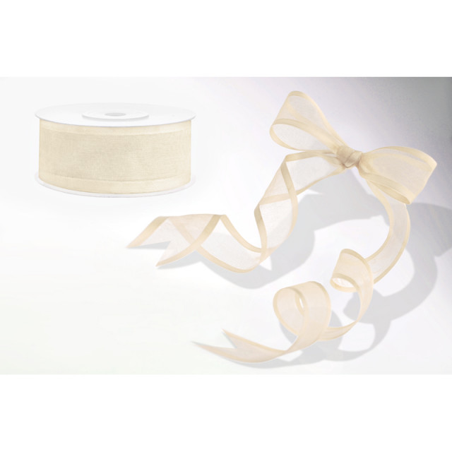 3 Rouleaux De Ruban Mousseline De Soie - 4 Cm X 13,5 M, Franges Déchirées à La Main, Pour Emballage Cadeau Et Déco - 3