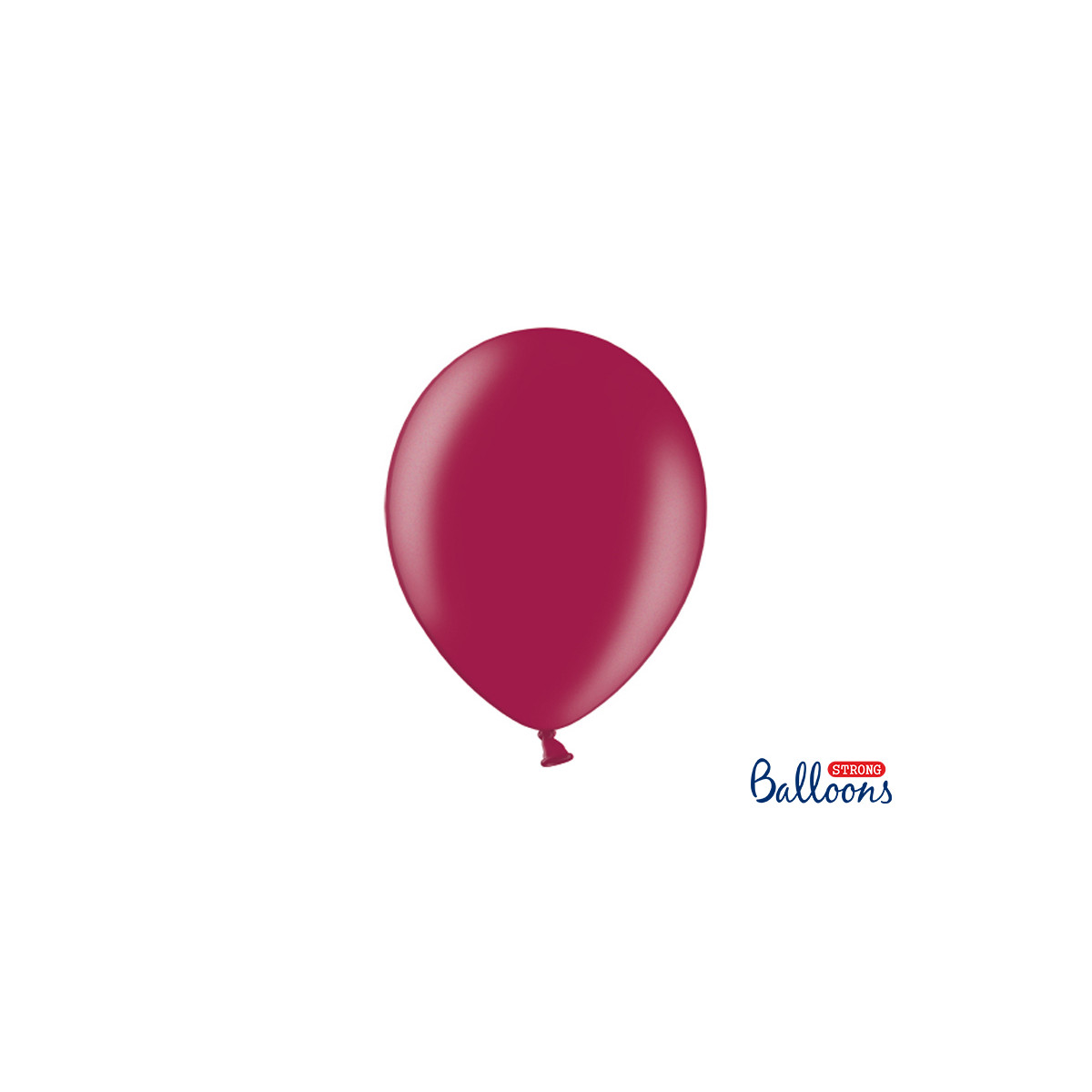 Ballons de baudruche bordeaux métallisé 30 cm x 100