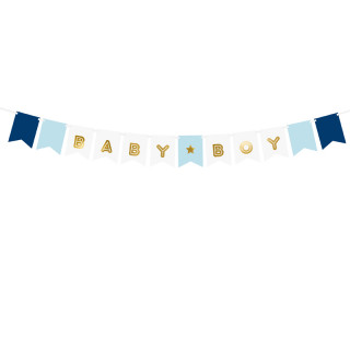 Guirlande de fanions Baby Boy 160 cm