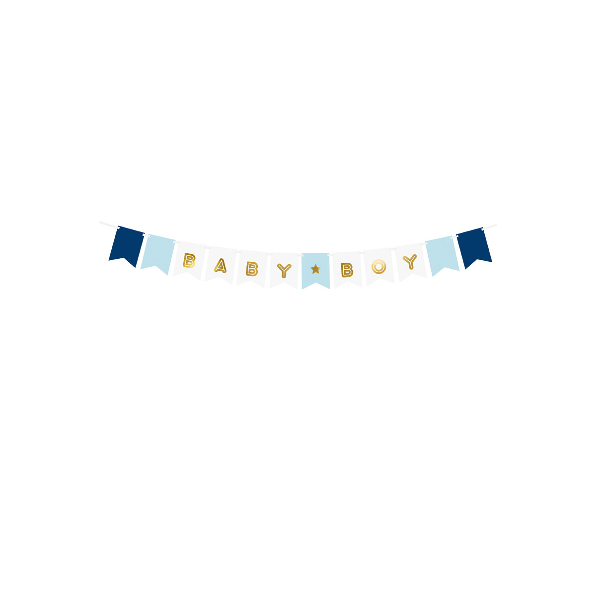 Guirlande de fanions Baby Boy 160 cm