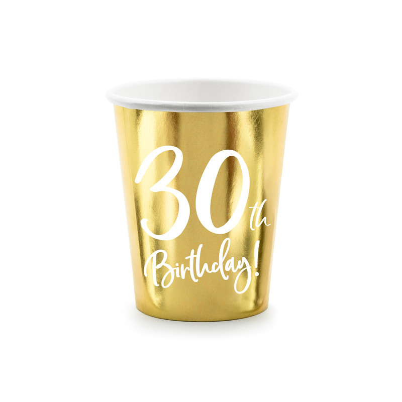 Bougie anniversaire 30 ans doré