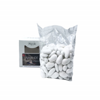 500gr Dragées Amande Parimini 38% - Blanc