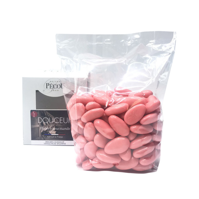 500gr - Dragées Guimauve Pécou - Rose