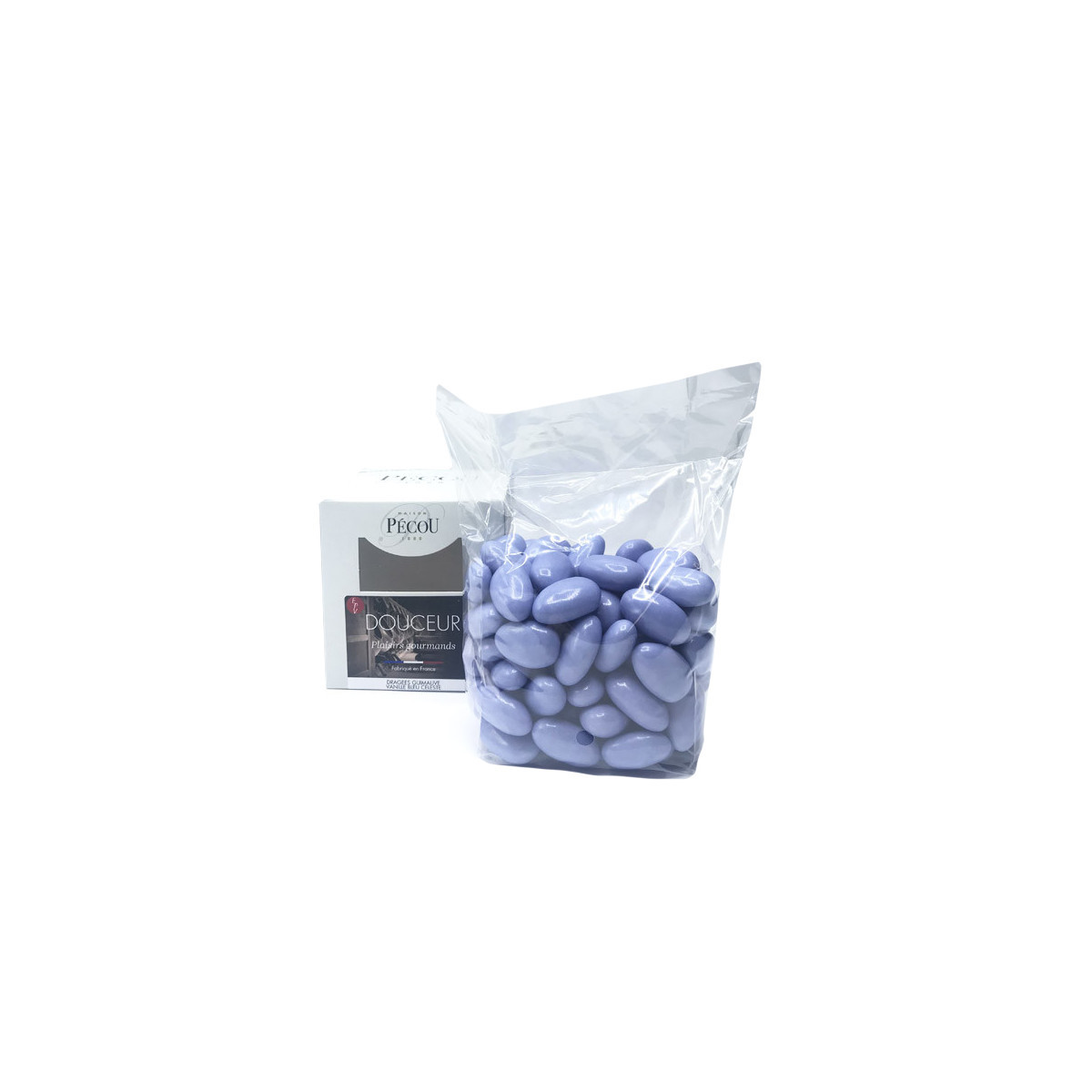 Dragées Guimauve Bleu - 500g - Pécou