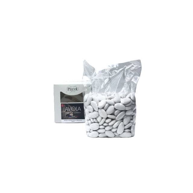 1kg Dragées Avola Extra 45% - Blanc Vernis