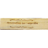 Pancarte personnalisée en bois