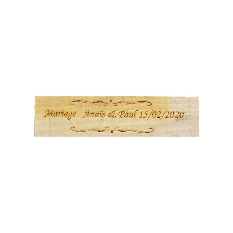 Pancarte mariage Servez-vous personnalisé en bois