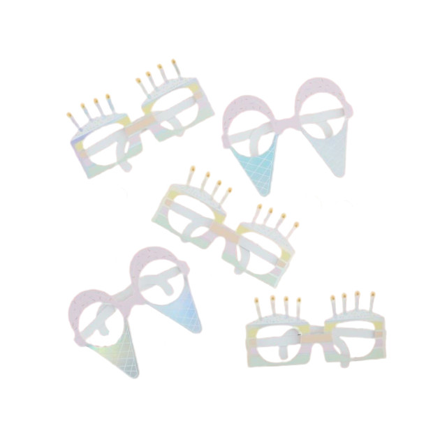 Paires de Lunettes Fun Iridescent x8