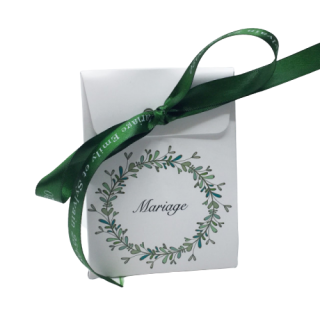 Contenant dragées Mariage thème champêtre