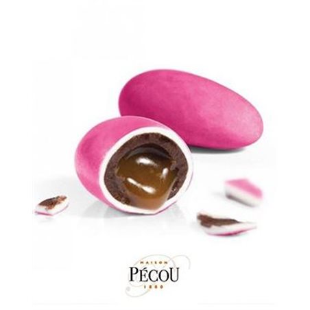 1kg Dragées Liquicroc Caramel Beurre Salé - Rose