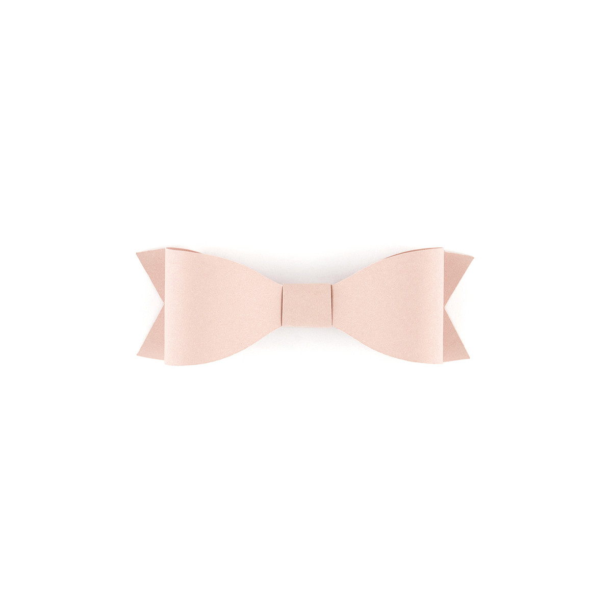 nœuds adhésifs rosé poudré en papier
