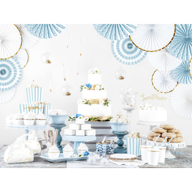 Rosaces blanc cassé decoration candy bar