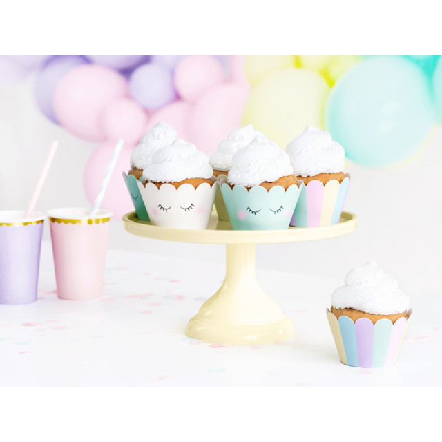 Caissettes cupcakes licorne anniversaire fille