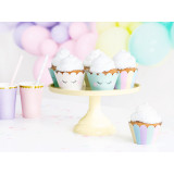 Caissettes cupcakes licorne anniversaire fille