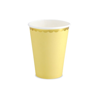 gobelets carton jaune