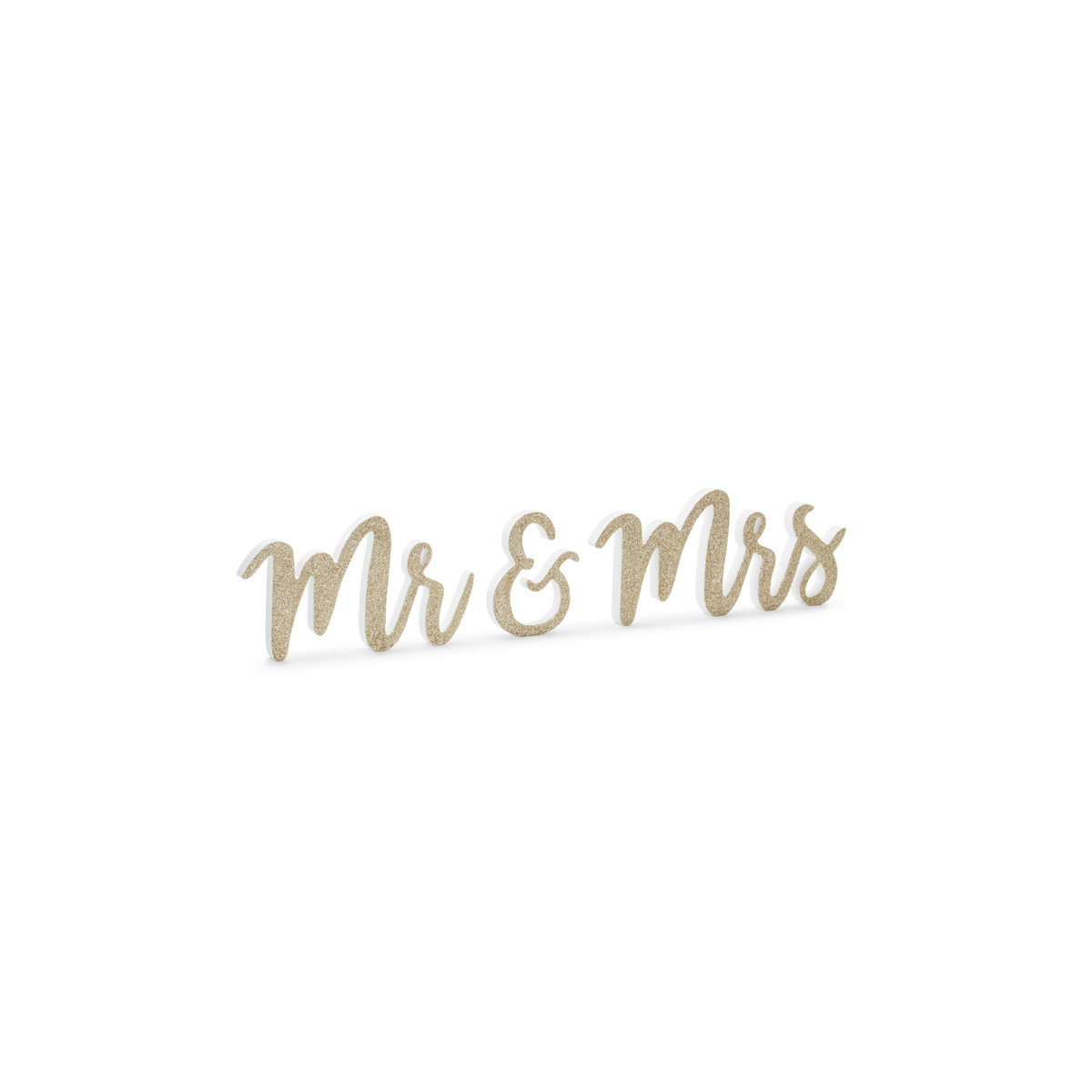 Inscription dorée Mr et Mrs en bois