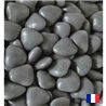 1Kg Dragées Coeur Chocolat - Gris