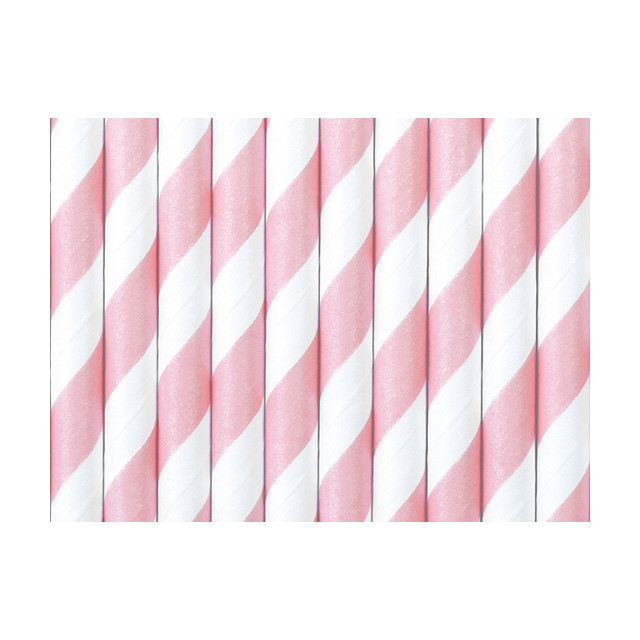 Pailles blanches et rose