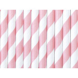 Pailles blanches et rose