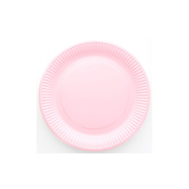 x10 Assiettes Rose laqué