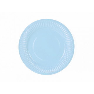 x6 Assiettes Bleu Ciel 18 cm