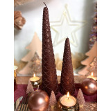 Bougie sapin bordeaux