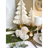 Sapin blanc en papier et bois 32 et 45 cm x2