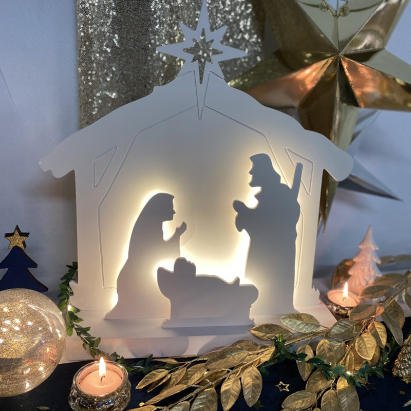 Crèche lumineuse avec led intégrées
