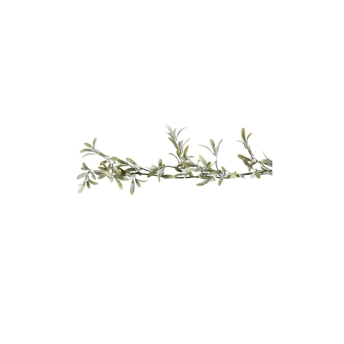 Guirlande de feuillage de gui noel