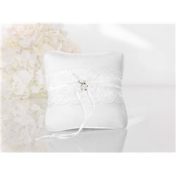 Coussin Alliance Dentelle Blanc