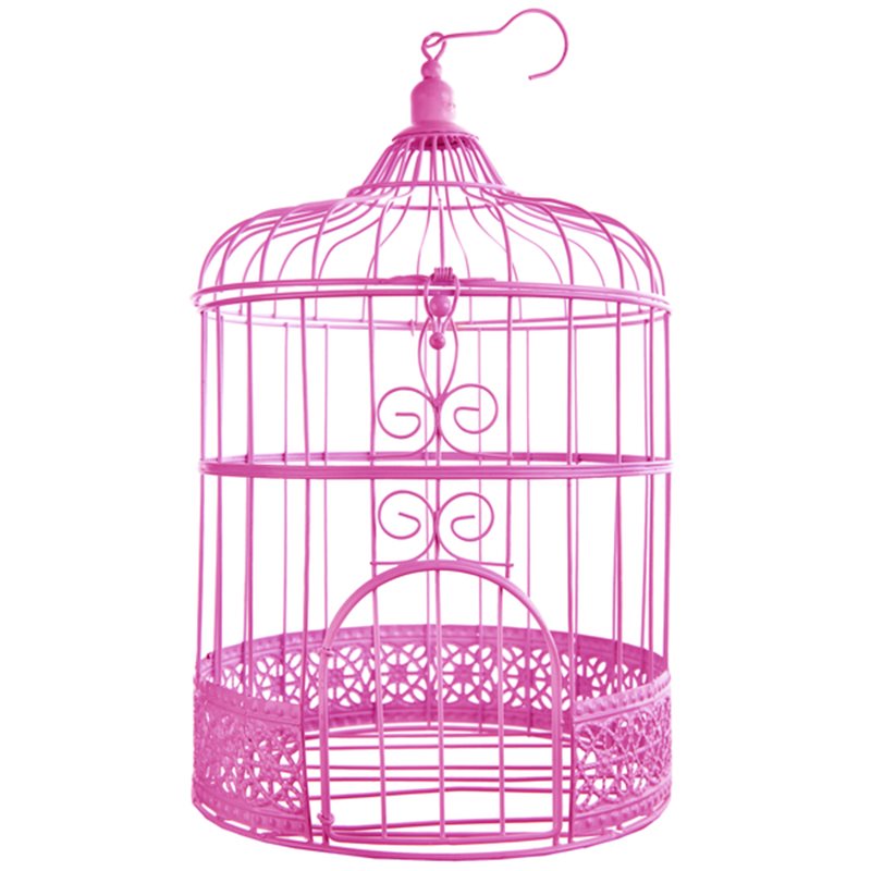 Cage Oiseau Deco Fuchsia