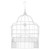 Cage Oiseau Deco Rectangle Blanc