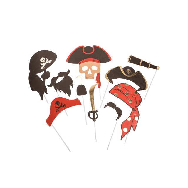 Kit photobooth pirate x10