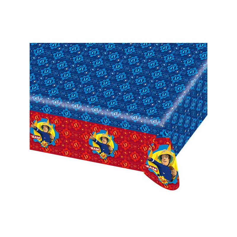 nappe anniversaire Sam le Pompier 120 x 180 cm