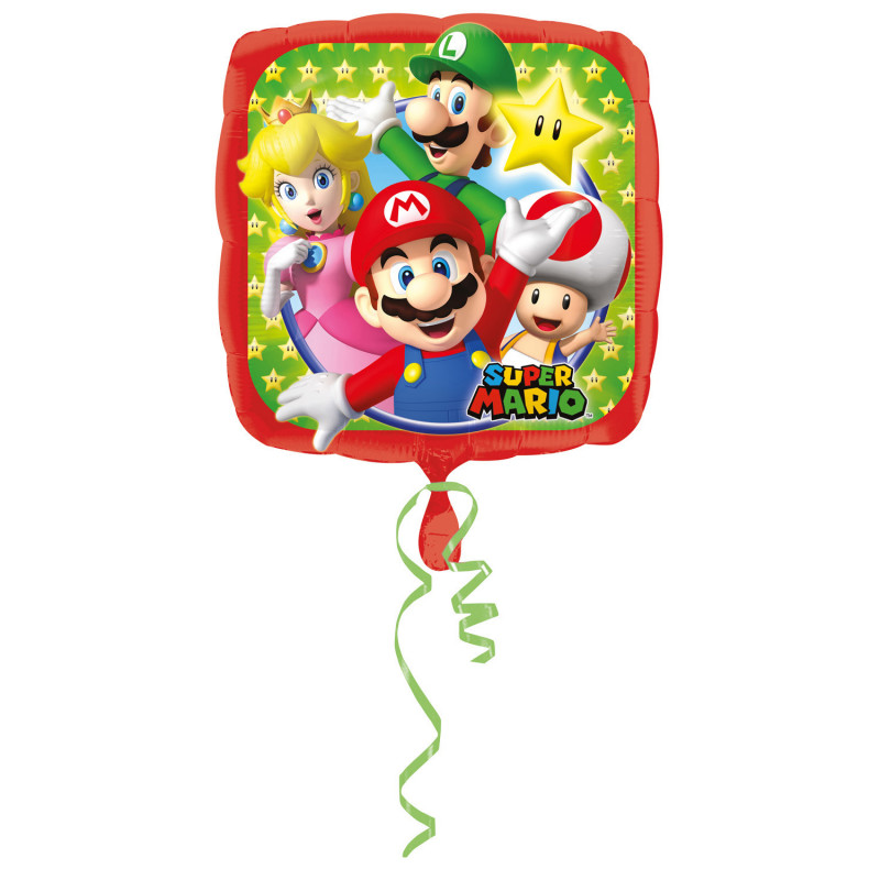 Ballon à l'hélium Super Mario 43 cm