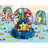 Décoration de table Super Mario en carton et polyester 23 pièces