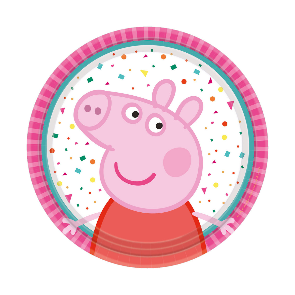 Assiettes anniversaire Peppa Pig 18 cm x8