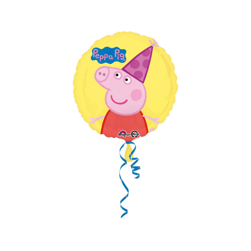 Ballon à l'hélium anniversiare Peppa Pig de 43 cm