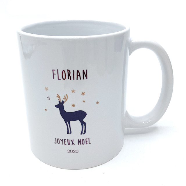 Mug de Noël personnalisé