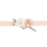 Bracelet de fleur rose mariage