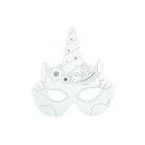 Masques en carton à décorer Licorne