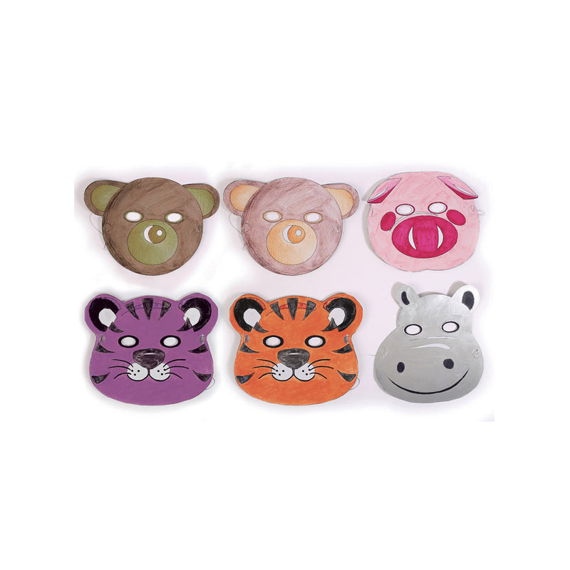 ALMACENESADAN 0552 Lot de 6 masques Pocoyo et Nina pour fêtes et anniversaires ALMACENESADAN 0552 Lot de 6 masques Pocoyo et Nina pour fêtes et anniversaires
