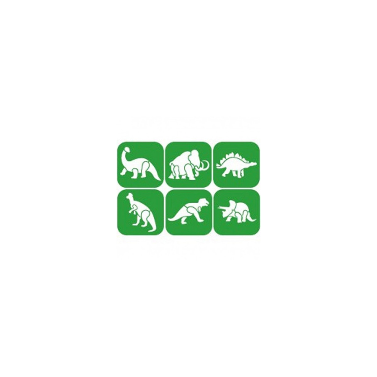 Lot de pochoir animaux préhistoriques