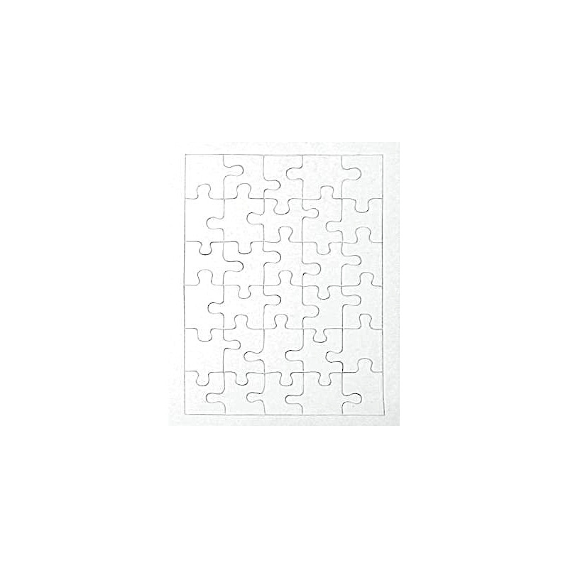 Puzzle carton blanc 30pcs