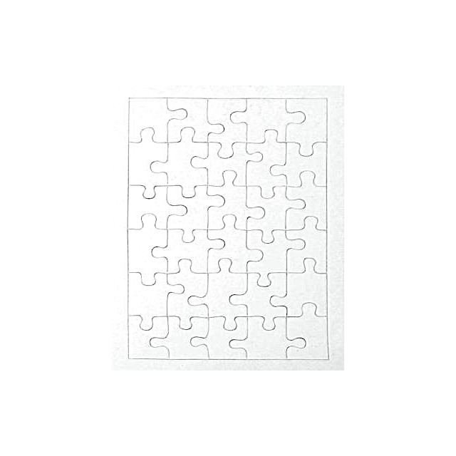 Puzzle carton blanc 30pcs